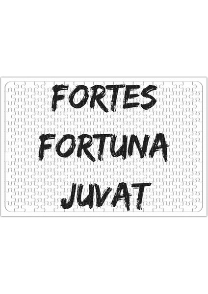 A Sorte Favorece Os Fortes Fortes Fortuna Juvat Puzzle 240 Parça Yapboz