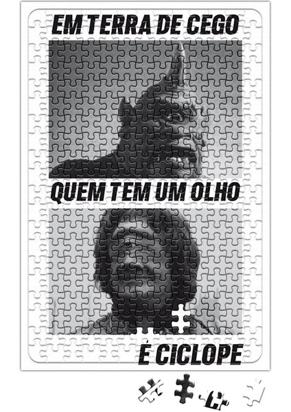 Em Terra De Cego Camiseta Branca Puzzle 240 Parça Yapboz