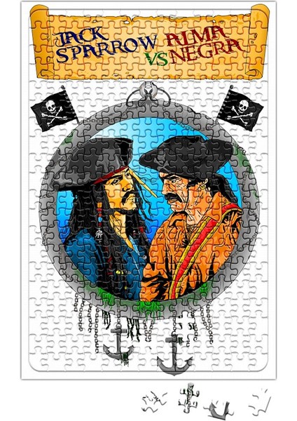 Jack Sparrow Vs Alma Negra Puzzle 240 Parça Yapboz