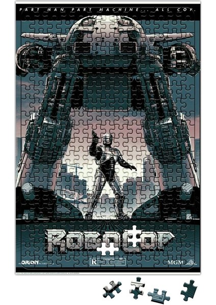 Robocop Policial Man Puzzle 240 Parça Yapboz