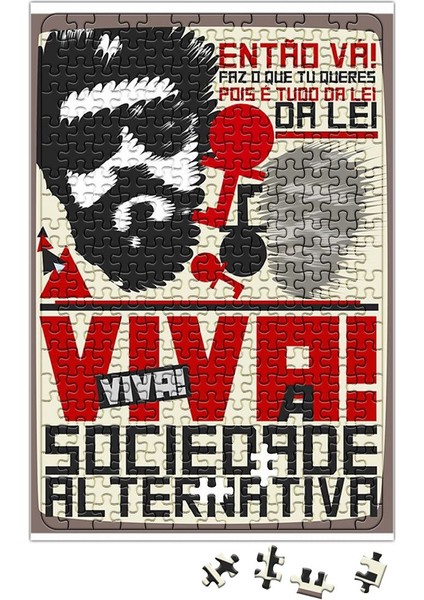 Sociedade Alternativa Raul Seixas Puzzle 240 Parça Yapboz