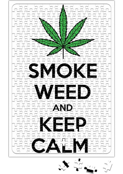 Smoke Weed And Keep Calm Connect Puzzle 240 Parça Yapboz