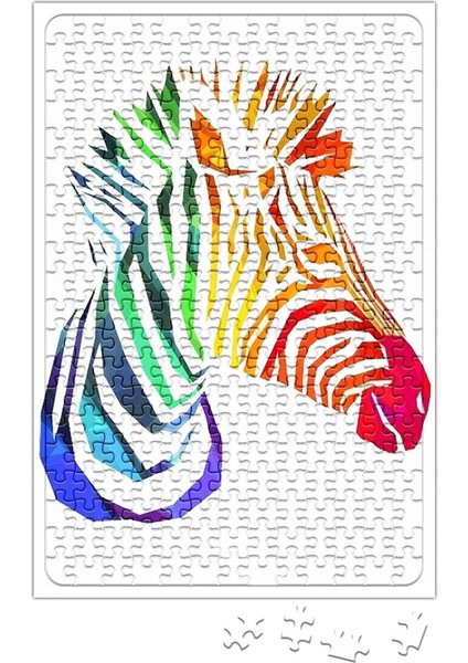 Baskı Dükkanı Trius Animals Zebra Puzzle 240 Parça Yapboz