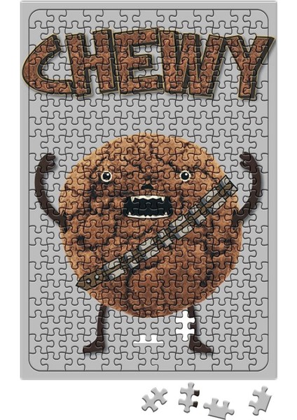 Çıplak Çikolatalı Kurabiye Wookiee Kurabiye Canavarı Puzzle 240 Parça Yapboz