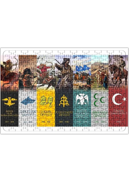 Yaşasın Irkımın Turan Ülküsü Puzzle 240 Parça Yapboz