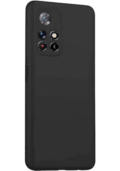 Matte Silicone Xiaomi Redmi Note 11 4G Kılıf Siyah