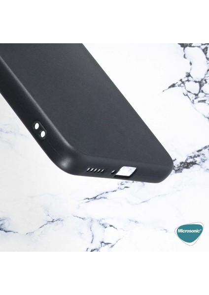 Matte Silicone Xiaomi Redmi Note 11 4G Kılıf Siyah
