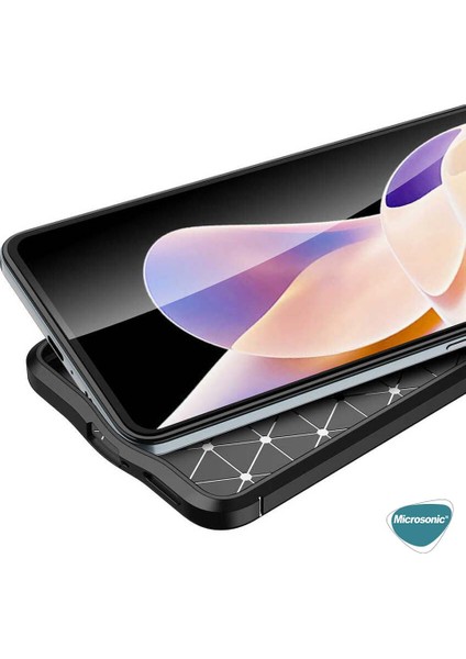 Xiaomi Redmi Note 11 Pro Kılıf Deri Dokulu Silikon Siyah fırsatları