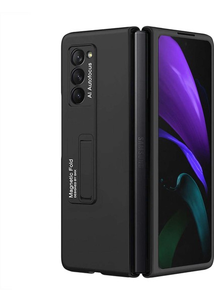 Samsung Galaxy Z Fold 2 Kılıf Magnetic Bracket Siyah