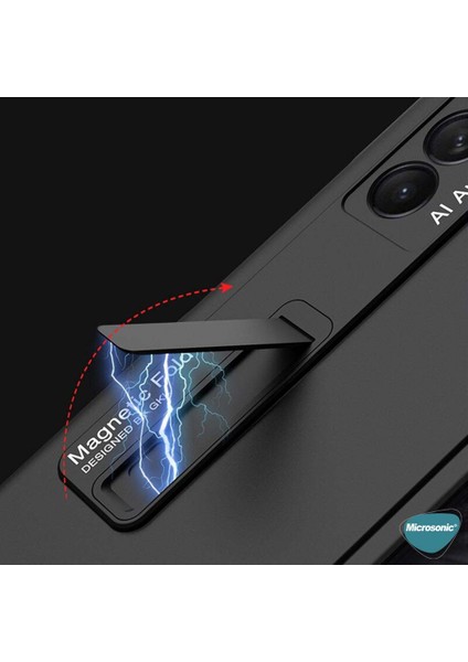 Samsung Galaxy Z Fold 2 Kılıf Magnetic Bracket Siyah