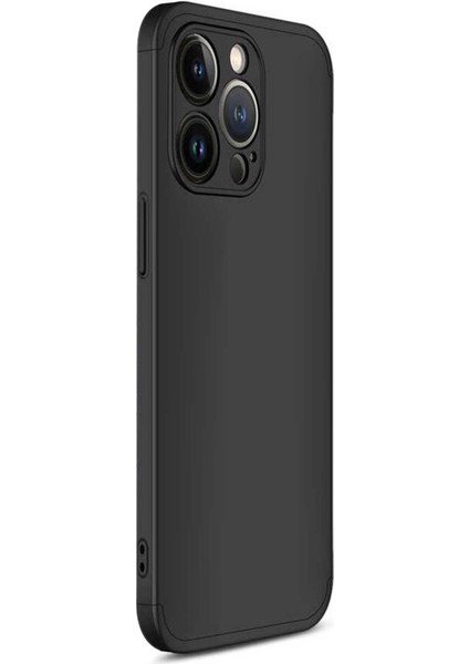 Apple iPhone 13 Pro Kılıf Double Dip 360 Protective Siyah