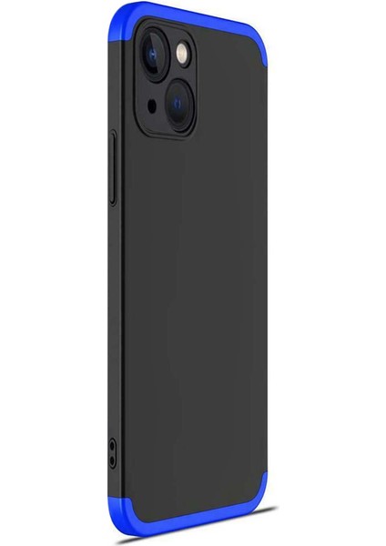 Apple iPhone 13 Kılıf Double Dip 360 Protective Siyah Mavi fiyatları