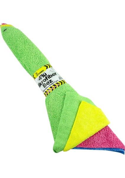 Burmalı Mifrofiber Bez 4 Adet