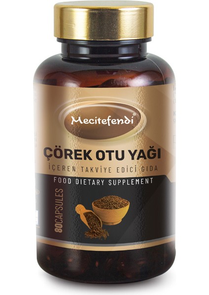 Çörekotu Yağı Içeren Takviye Edici Gıda 80 Kapsül 1300 Mg