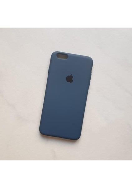 Apple iPhone 6 Plus 6s Plus Uyumlu Logolu Içi Kadife Lansman Silikon Kılıf