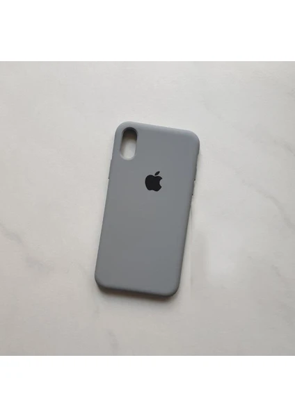 Apple iPhone Xr Uyumlu Logolu  Içi Kadife Lansman Silikon Kılıf