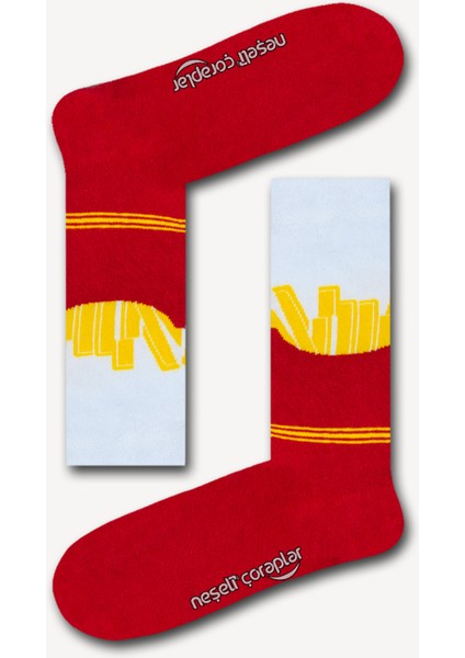 Patates Renkli Erkek Çorap