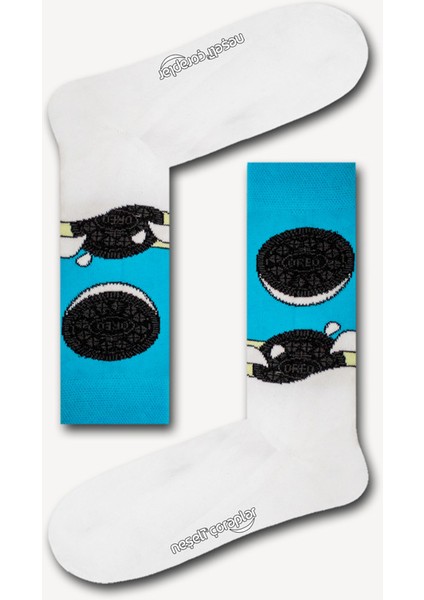 Süt Oreo Renkli Kadın Çorap