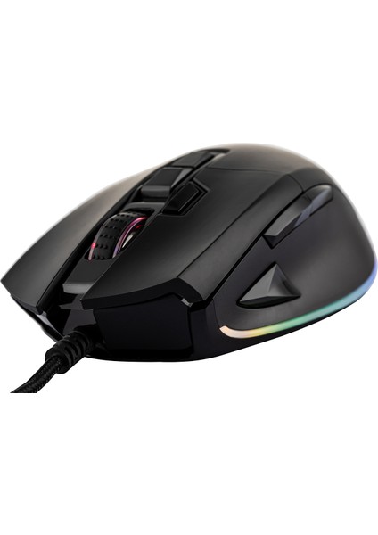 Rgm-02 Pyrro USB Siyah Rgb Aydınlatmalı 10000DPI Mouse