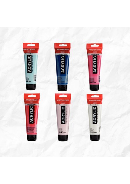 Amsterdam Akrilik Boya 120ML 6'lı Set