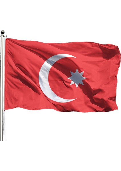 Osmanlı Bayrağı 150X225 - Tek Kat Raşel