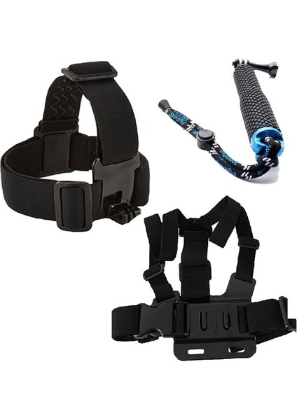 GP180CX Göğüs Kemerli 4 Parça Kafa Bandı 50 cm Monopod Aksesuar Seti