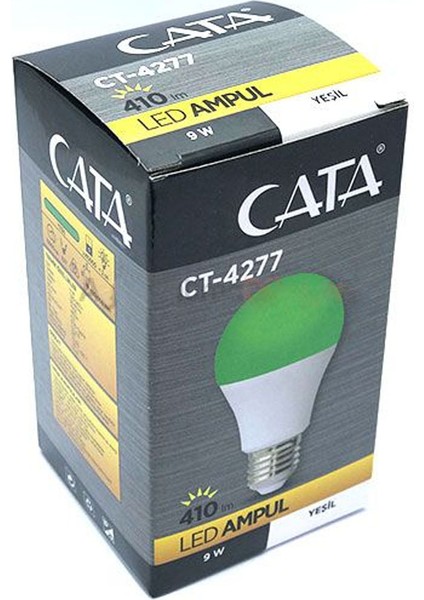 CT-4277 9W LED Ampul Yeşil E27