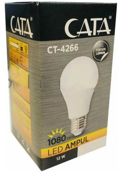 CT-4266 12W LED Ampul 6400K Beyaz Işık E27 Duy modelleri