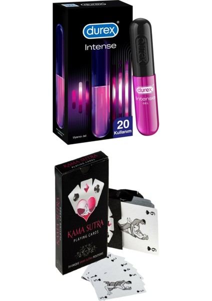 Intense Uyarıcı Jel 10 ml + Kamasutra Pozisyon Oyun Kartları