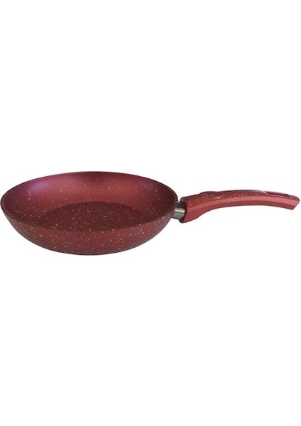 Granit 18 cm Tek Kulp Tava - Kırmızı