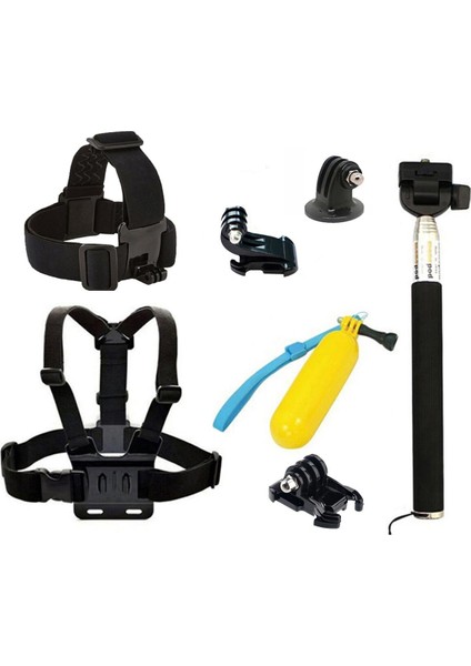 ST008 8 Parça Tüm Sjcam SJ4000 Eken H9R Gopro Hero Serisi Aksiyon Kameralarla Uyumlu Başlangıç Seti fiyatları