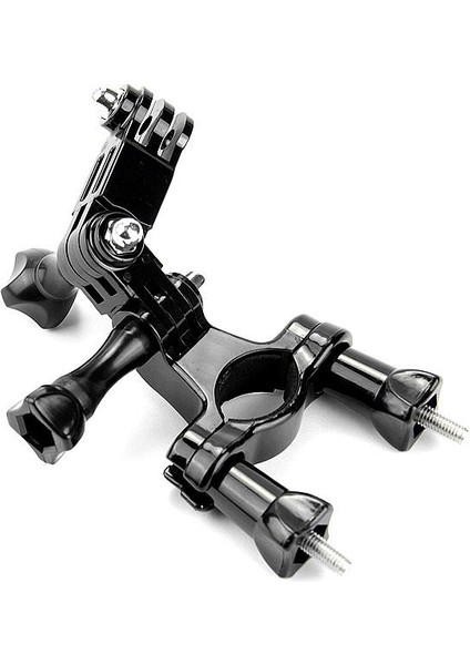 GP02 Gopro 10 Sjcam SJ4000 Eken H9R Aksiyon Kamera Üç Yollu Motor Bisiklet Aparatı