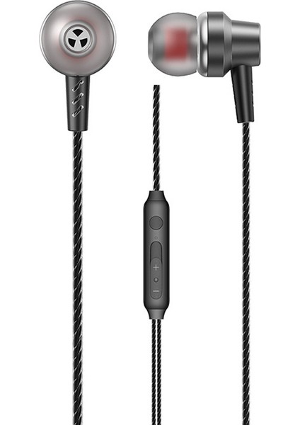 Wk YA03 Youpın Serisi 3.5mm Arabirimi Kulak Içi Hifi Stereo Kablolu Çağrı Müzik Kulaklık, Uzunluk: 1.2m (Siyah) (Yurt Dışından)