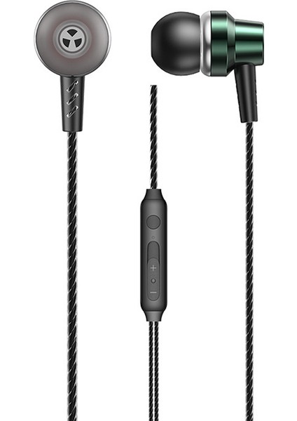 Wk YA03 Youpın Serisi 3.5mm Arabirimi Kulak Içi Hifi Stereo Kablolu Çağrı Müzik Kulaklık, Uzunluk: 1.2m (Siyah) (Yurt Dışından)