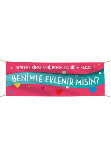 Evlilik Teklifi Kumaş Pankart -3-