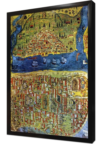 Istanbul Matrakçı Nasuh Çerçeveli Mdf Tablo