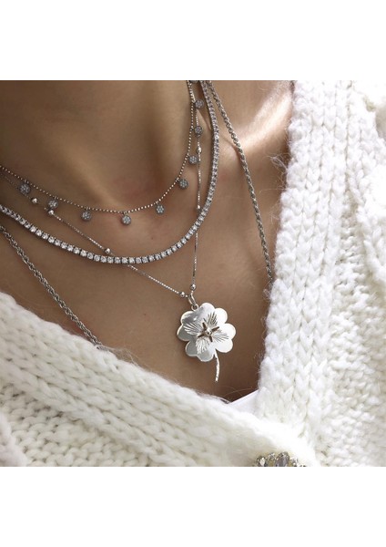 Kadın El Işçiliği Yonca Kolye fiyatları