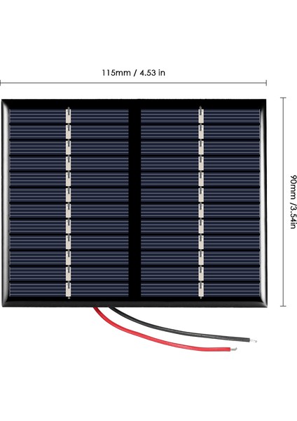 1.5 W 12 V Polikristal Silikon Güneş Paneli Güneş Pili  (Yurt Dışından)