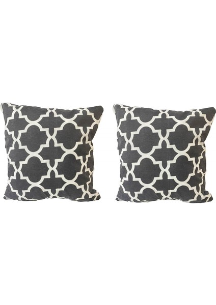 Kırlent Yastık Dolgulu Fermuarlı Vip Yastık 2 ADET-43X43 Cm(Büyük Karaçatı)