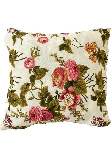 Kırlent Yastık Dolgulu Fermuarlı Vip Yastık 2 ADET-43X43 Cm(Ingiliz Gülü) fiyatları