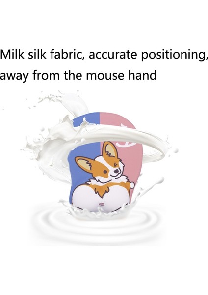 Kaymaz Silikon Desenli Bilek Destekli Mouse Pedi - Çok Renkli (Yurt Dışından) fırsatları
