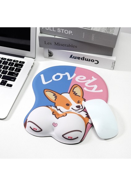 Kaymaz Silikon Desenli Bilek Destekli Mouse Pedi - Çok Renkli (Yurt Dışından) fiyatları
