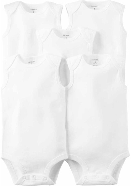 Carters Layette Bebek 5'li Beyaz Body - Sl 1L930410