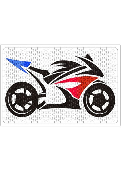 Baskı Dükkanı Moto Racing Puzzle 240 Parça Yapboz