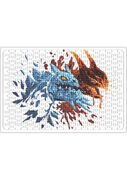 Dota 2 Jakiro Fire And Ice Puzzle 240 Parça Yapboz
