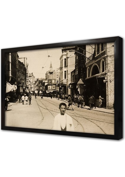 Eski Istanbul Çerçeveli Mdf Tablo