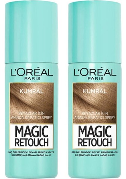 Loreal Paris Loreal Magic Retouch Kumral Saç Spreyi X2
