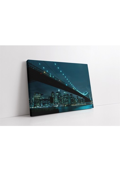 New York Gece Kanvas Tablo