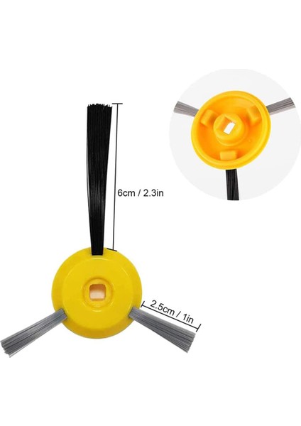 Shark Ion Robot Için Uyumlu 8 Paket Yan Fırçalar Yedek Parçalar R75 RV700 RV720 RV750 RV750C RV755 Elektrikli Süpürge (Yurt Dışından)