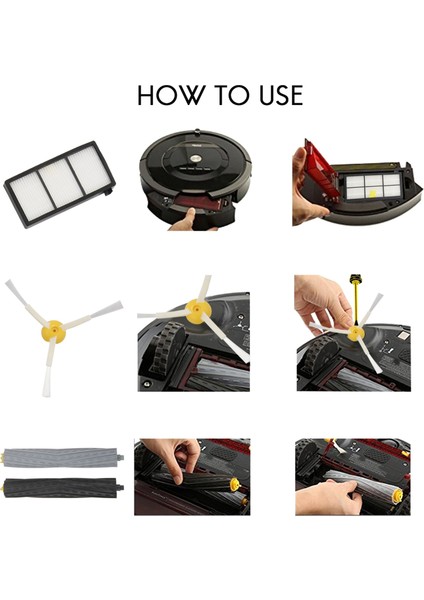 Irobot Roomba 800 900 Serisi Için Yedek Kiti 805 860 870 871 880 890 960 980 Robotik Elektrikli Süpürge Aksesuarı Yedek Parçalar (Yurt Dışından) fiyatları